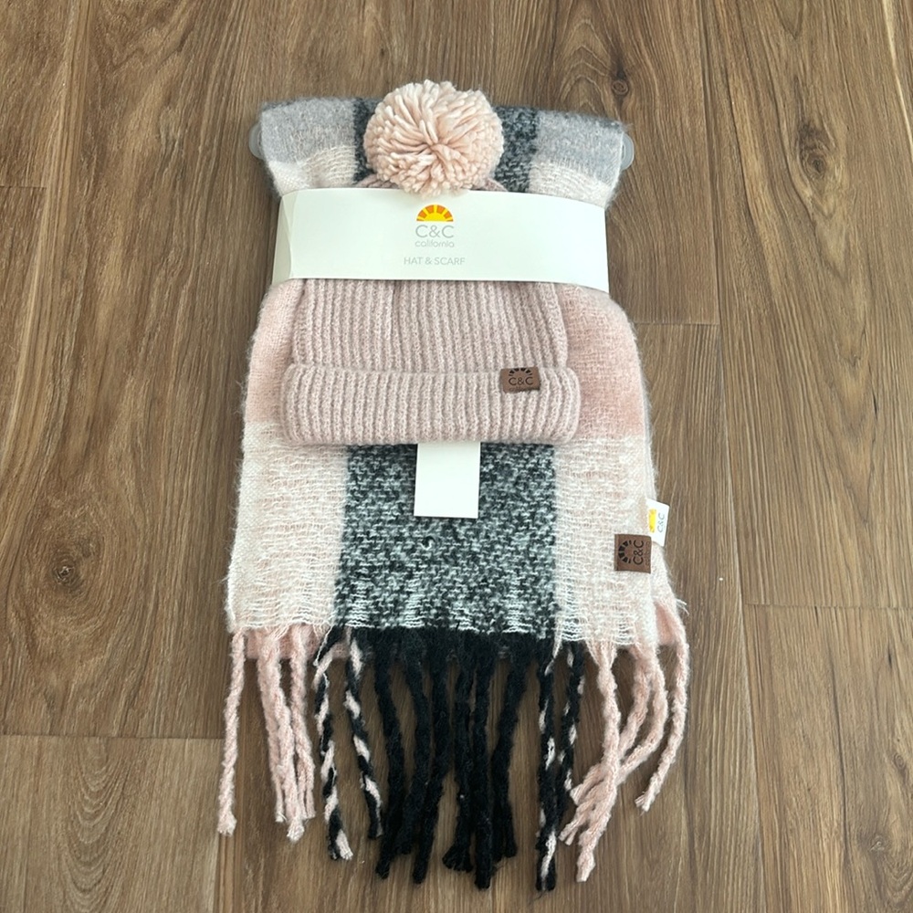 C & C California hat and scarf set